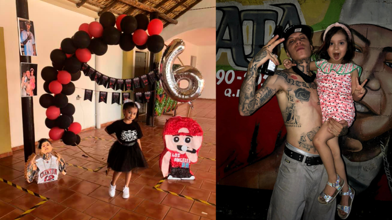 Niña tiene su fiesta con tematica de Santa Fe Klan